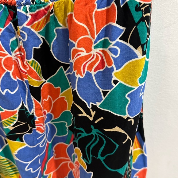 EUC Lulus Tropico Blue Multi Floral Romper, medium - Picture 6 of 9